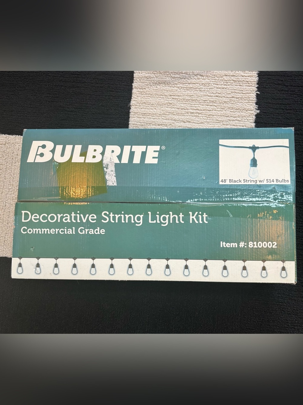 Bulbrite 48’ Decorative String Light Kit - for indoor or outdoor use
